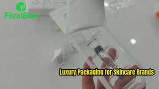 Luxury Skincare Packaging Custom Rigid Flip Boxes